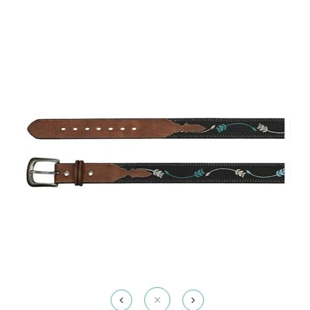 New Catchfly Girl's Arrow Embroidered Western Belt Size Medium